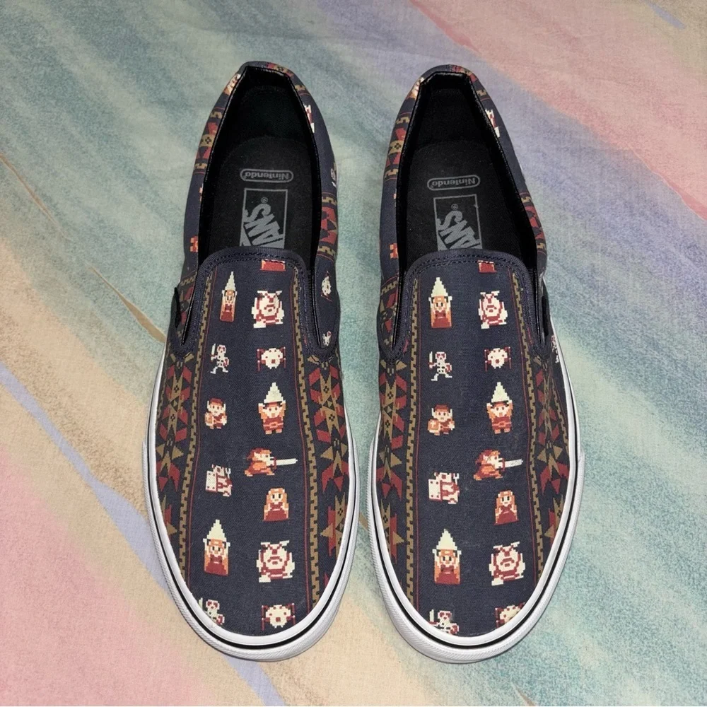 VANS X NINTENDO Zelda Parisian Night Slip Ons men’s size 10